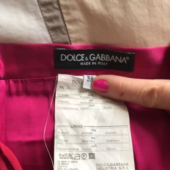 StunningDolce&Gabbana Satin Bustier/Skirt set, IT Sz 38/40